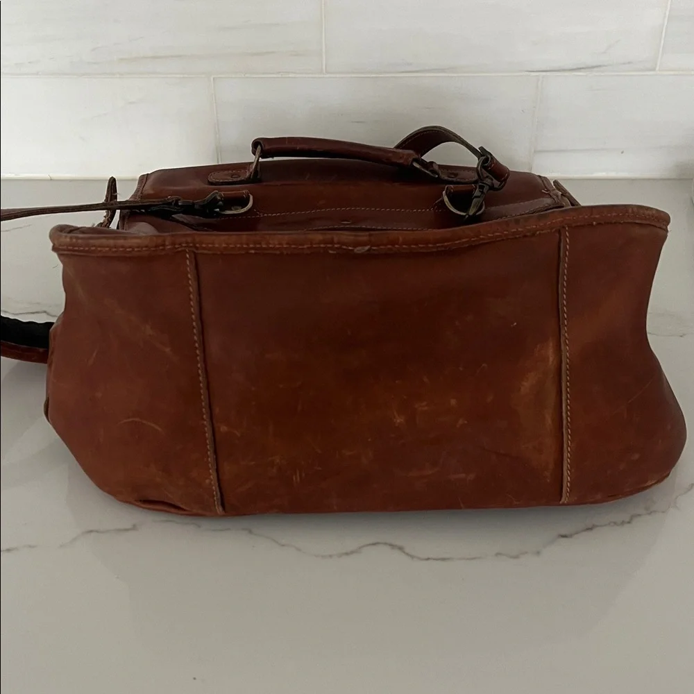 Korchmar Vintage Leather Messenger Bag Briefcase